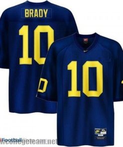 Tom Brady Michigan Wolverines #10 Football Jersey - Navy Blue - Tom Brady College Jerseys - Shop By Player best deals